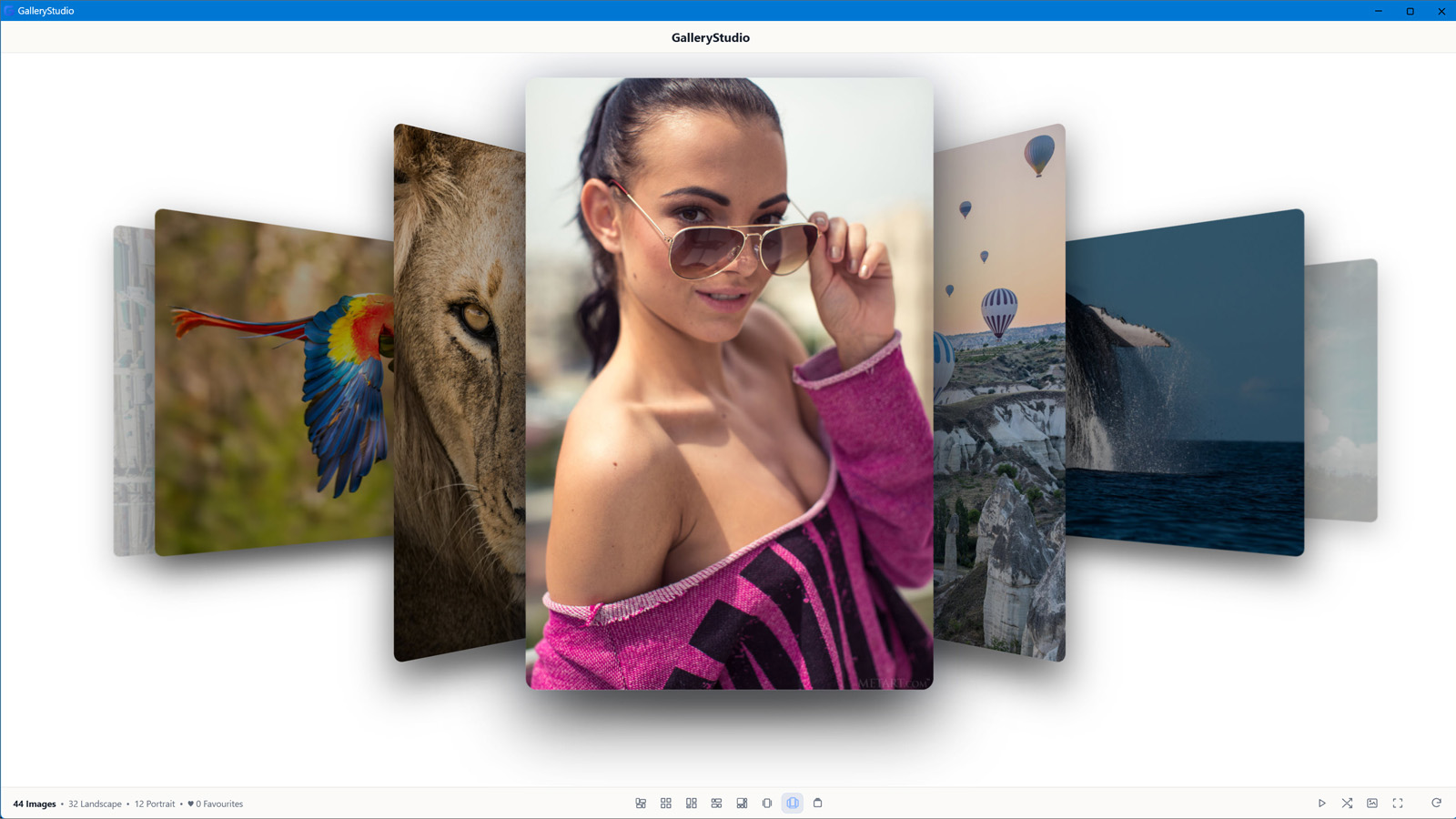 Fullscreen Viewer in GalleryStudio